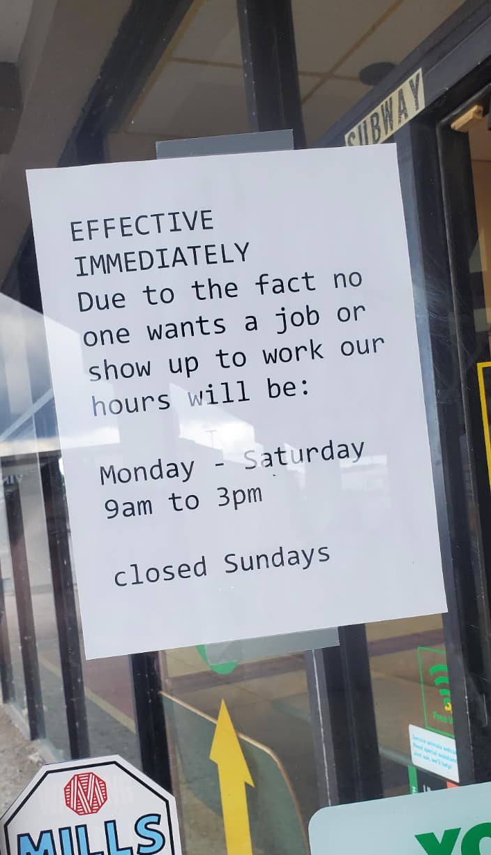 much do you get an hour working - Mills Effective Immediately Cubway Due to the fact no one wants a job or show up to work our hours will be Monday Saturday 9am to 3pm closed Sundays